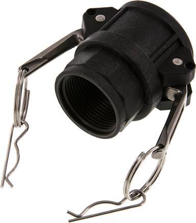 Camlock DN 32 (1 1/4'') Koppeling PolypropyleenRp 1 1/4'' met binnendraad Type D MIL-C-27487