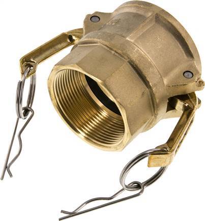 Acoplamiento de latón Camlock DN 50 (2'') Rp 2'' Rosca hembra Tipo D MIL-C-27487