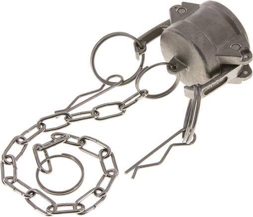 Camlock DN 25 (1'') Edelstahl-Kupplungsendkappe Typ DC MIL-C-27487