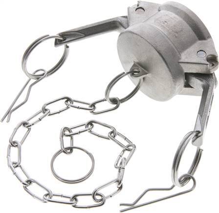 Tapón de acoplamiento de acero inoxidable Camlock DN 32 (1 1/4'') Tipo DC MIL-C-27487