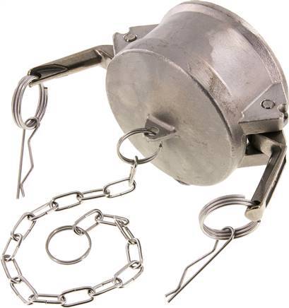 Camlock DN 75 (3'') Stainless Steel Coupling End Cap Type DC MIL-C-27487