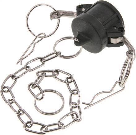 Camlock DN 20 (3/4'') Polypropylene Coupling End Cap Type DC MIL-C-27487