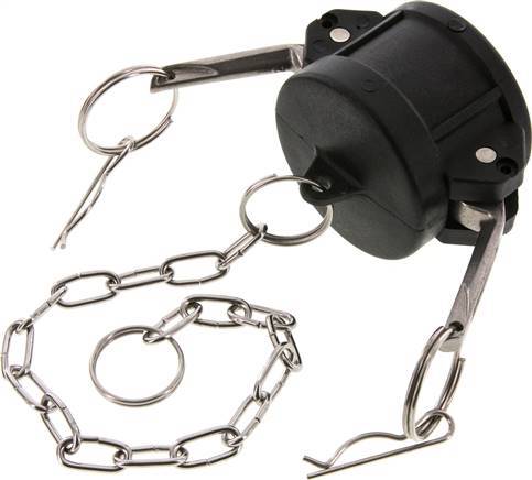 Camlock DN 40 (1 1/2'') Polypropylene Coupling End Cap Type DC MIL-C-27487