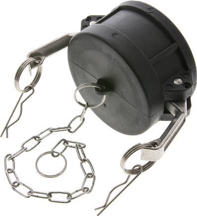 Tapón de acoplamiento de polipropileno Camlock DN 75 (3'') Tipo DC MIL-C-27487
