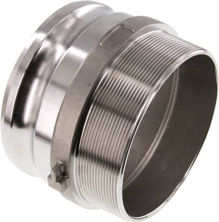 Accouplement Camlock DN 120 (5'') en acier inoxydable R 5'' à filetage mâle Type B MIL-C-27487