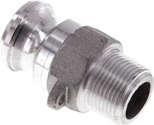 Acoplamiento de aluminio Camlock DN 20 (3/4'') R 3/4'' rosca macho tipo F MIL-C-27487