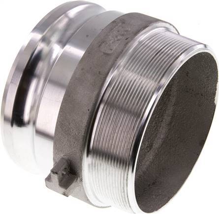 Acoplamiento de aluminio Camlock DN 120 (5'') R 5'' rosca macho tipo F MIL-C-27487
