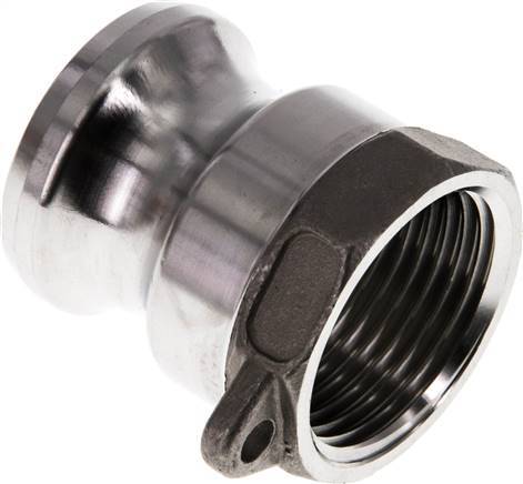 Camlock DN 25 (1'') Stainless Steel Coupling Rp 1'' Female Thread Type A MIL-C-27487