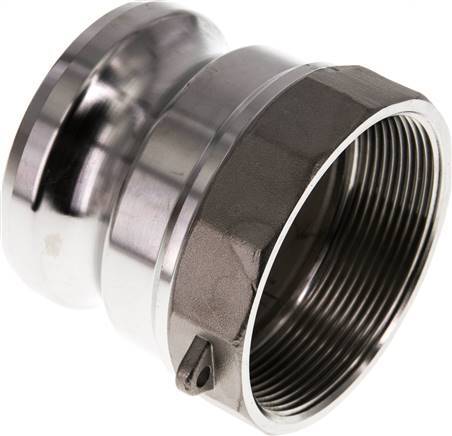 Accouplement Camlock DN 60 (2 1/2'') en acier inoxydable R 2 1/2'' à filetage mâle Type B MIL-C-27487
