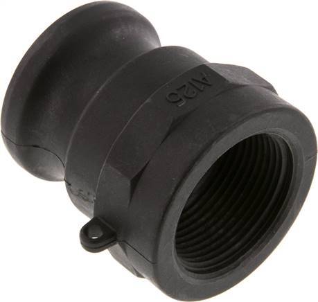 Acoplamiento de polipropileno Camlock DN 40 (1 1/2'') Rp 1 1/4'' Rosca hembra Tipo A MIL-C-27487
