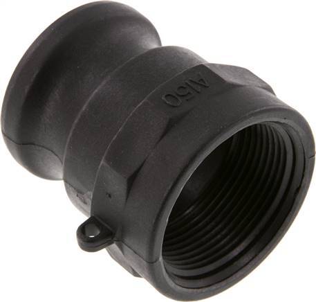 Acoplamiento de polipropileno Camlock DN 40 (1 1/2'') Rp 1 1/2'' Rosca hembra Tipo A MIL-C-27487