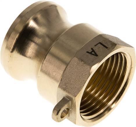 Camlock DN 25 (1'') Koppeling MessingRp 1'' met binnendraad Type A MIL-C-27487