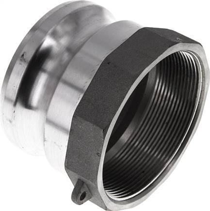 Acoplamiento de aluminio Camlock DN 75 (3'') Rp 3'' Rosca Hembra Tipo A MIL-C-27487