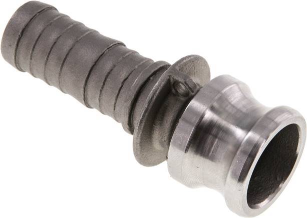 Camlock DN 20 (3/4'') Koppeling RVS met slangpilaar (19 mm) Type E MIL-C-27487