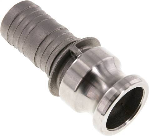 Acoplamiento de acero inoxidable Camlock DN 32 (1 1/4'') Pilar de manguera (32 mm) Tipo E MIL-C-27487