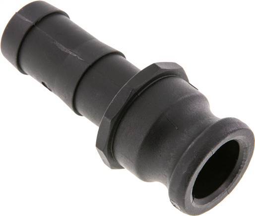 Camlock DN 25 (1'') Koppeling Polypropyleen met slangpilaar (25 mm) Type E MIL-C-27487