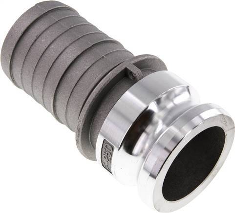 Camlock DN 60 (2 1/2'') Koppeling Aluminium met slangpilaar (63 mm) Type E MIL-C-27487