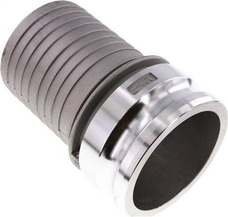 Camlock DN 90 (4'') Koppeling Aluminium met slangpilaar (100 mm) Type E MIL-C-27487