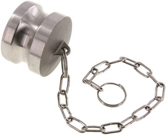Tapón de acoplamiento de acero inoxidable Camlock DN 50 (2'') Tipo DP MIL-C-27487