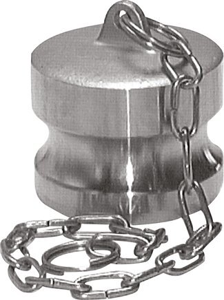 Tapón de acoplamiento de acero inoxidable Camlock DN 120 (5'') Tipo DP MIL-C-27487
