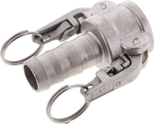 Camlock DN 25 (1'') Veiligheid Koppeling RVS met slangpilaar (25 mm) Type C MIL-C-27487