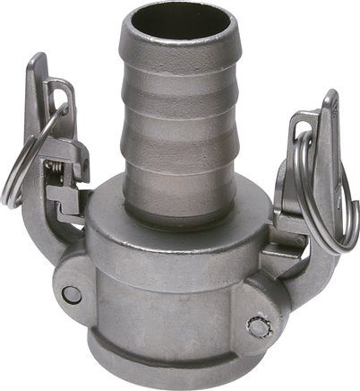 Camlock DN 90 (4'') Edelstahl SicherheitSKUpplung Schlauchsäule (100 mm) Typ C MIL-C-27487