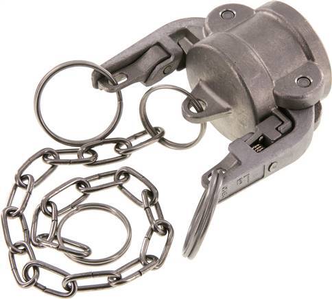 Tapón de seguridad de acero inoxidable Camlock DN 25 (1'') Tipo DC MIL-C-27487