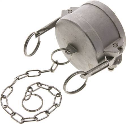 Camlock DN 60 (2 1/2'') Edelstahl SicherheitSKUpplung Endkappe Typ DC MIL-C-27487