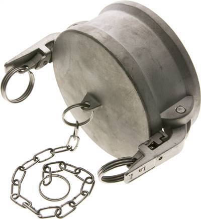 Camlock DN 90 (4'') Edelstahl SicherheitSKUpplung Endkappe Typ DC MIL-C-27487