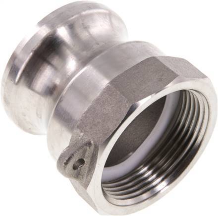 Camlock DN 40 (1 1/2'') Koppeling RvsG 1 1/2'' met binnendraad Type A EN 14420-7 (DIN 2828)