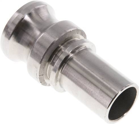 Acoplamiento de acero inoxidable Camlock DN 25 (1'') Pilar de manguera (25 mm) Tipo E EN 14420-7 (DIN 2828)
