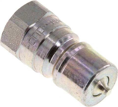 Steel DN 10 Hydraulic Coupling Plug G 3/8 inch Female Threads ISO 7241-1 B D 19.1mm