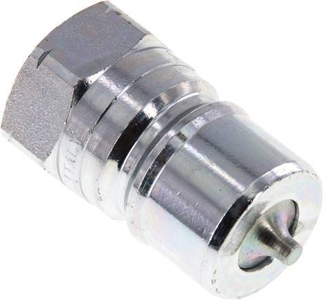 Steel DN 20 Hydraulic Coupling Plug 3/4 inch Female NPT Threads ISO 7241-1 B D 31.4mm