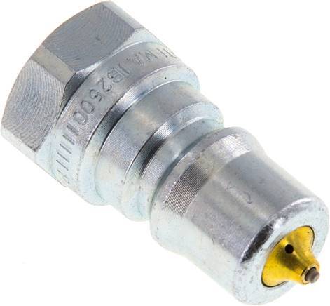 Steel DN 6.3 Hydraulic Coupling Plug G 1/4 inch Female Threads Pressure Eliminator ISO 7241-1 B D 14.2mm