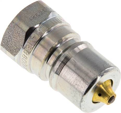 Stahl DN 10 Hydraulikkupplung Stecker G 3/8 Zoll Innengewinde Druckentlastung ISO 7241-1 B D 19,1mm