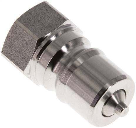 Stainless Steel DN 10 Hydraulic Coupling Plug G 3/8 inch Female Threads ISO 7241-1 B D 19.1mm