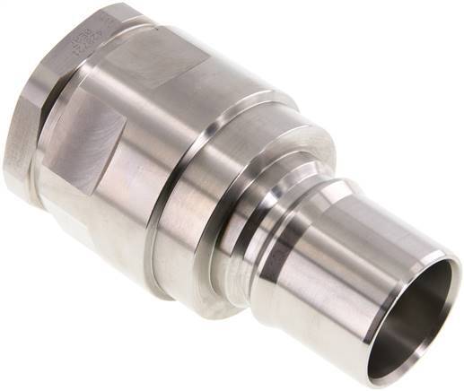 Stainless Steel DN 40 Hydraulic Coupling Plug G 1 1/2 inch Female Threads ISO 7241-1 B D 44.5mm