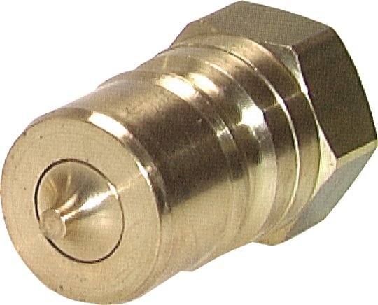 Brass DN 5 Hydraulic Coupling Plug 1/8 inch Female NPT Threads ISO 7241-1 B D 10.9mm