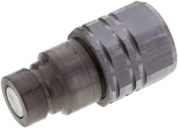 Acier DN 12.5 Bouchon hydraulique à face plate G 3/4 pouce filetage femelle ISO 16028 D 24.5mm