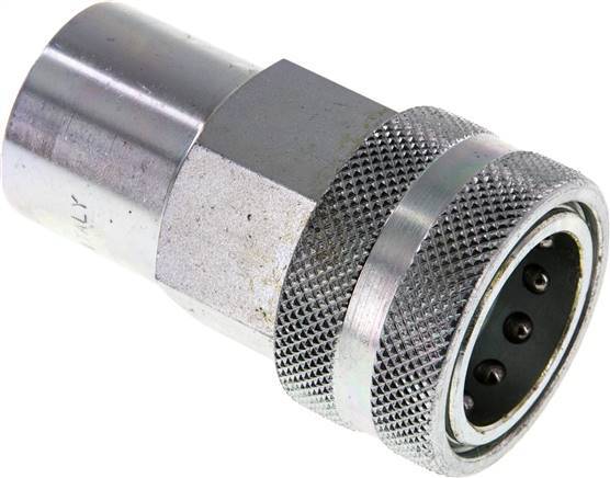 Acier DN 20 Coupleur hydraulique Embout G 3/4 pouce filetage femelle ISO 7241-1 A D 29.1mm