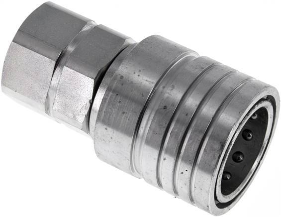 Acero DN 25 Acoplamiento hidráulico Enchufe G 1 pulgada Rosca hembra ISO 7241-1 A D 34,3mm