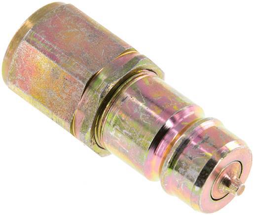 Steel DN 10 Hydraulic Coupling Plug M16x1.5 Female Threads ISO 7241-1 A D 17.3mm