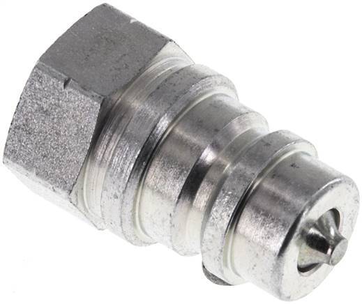 Steel DN 10 Hydraulic Coupling Plug G 3/8 inch Female Threads ISO 7241-1 A D 16mm