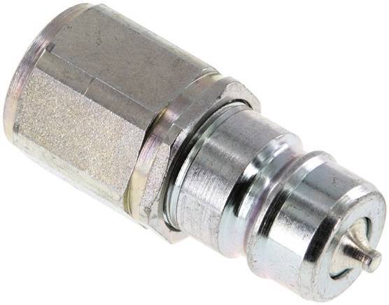 Steel DN 10 Hydraulic Coupling Plug G 3/8 inch Female Threads ISO 7241-1 A D 17.3mm