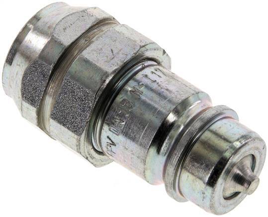 Steel DN 12.5 Hydraulic Coupling Plug G 3/8 inch Female Threads ISO 7241-1 A D 20.5mm