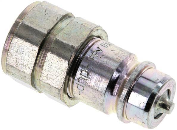 Steel DN 12.5 Hydraulic Coupling Plug G 1/2 inch Female Threads ISO 7241-1 A D 20.5mm