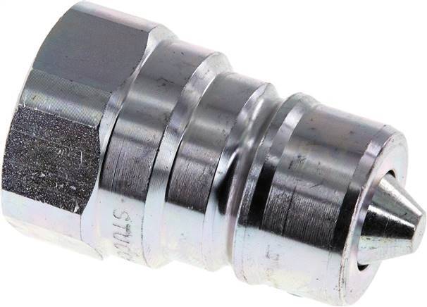 Steel DN 20 Hydraulic Coupling Plug G 3/4 inch Female Threads ISO 7241-1 A D 29.1mm