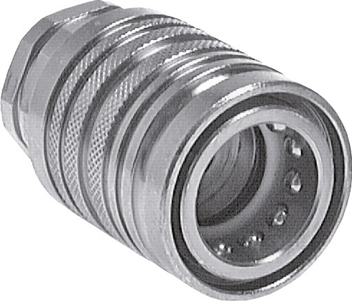 Acier DN 6.3 Coupleur hydraulique Manchon 8 mm L Anneau de compression ISO 7241-1 A/8434-1 D 12mm