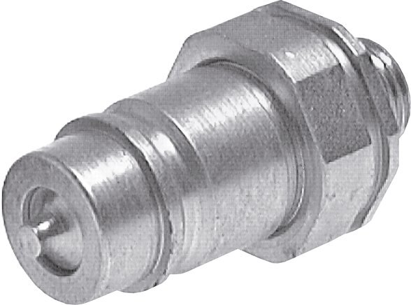 Acier DN 6.3 Coupleur hydraulique Bouchon 8 mm L Anneau de compression ISO 7241-1 A/8434-1 D 12mm