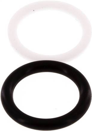 PTFE/NBR Seals Set for ISO 7241-1 A Hydraulic Coupling (12 mm and 26 mm)